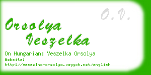 orsolya veszelka business card